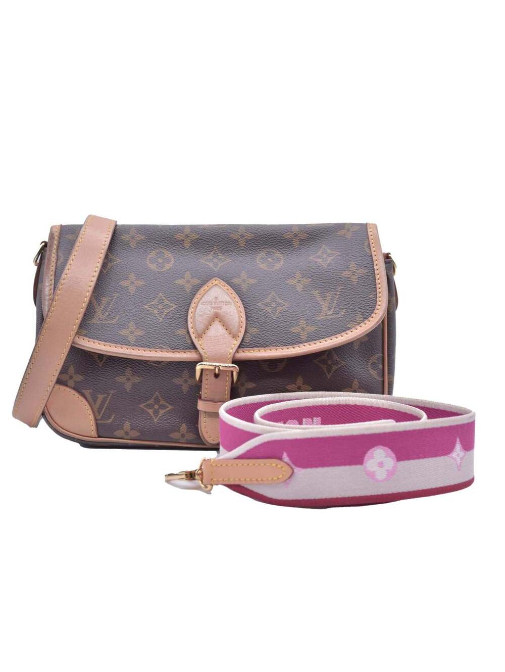 $2700 Louis Vuitton Monogram Diane Fuchsia